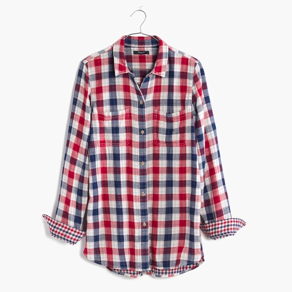MADEWELL // Ex-boyfriend Emmett Plaid shirt - Picture 5 of 5